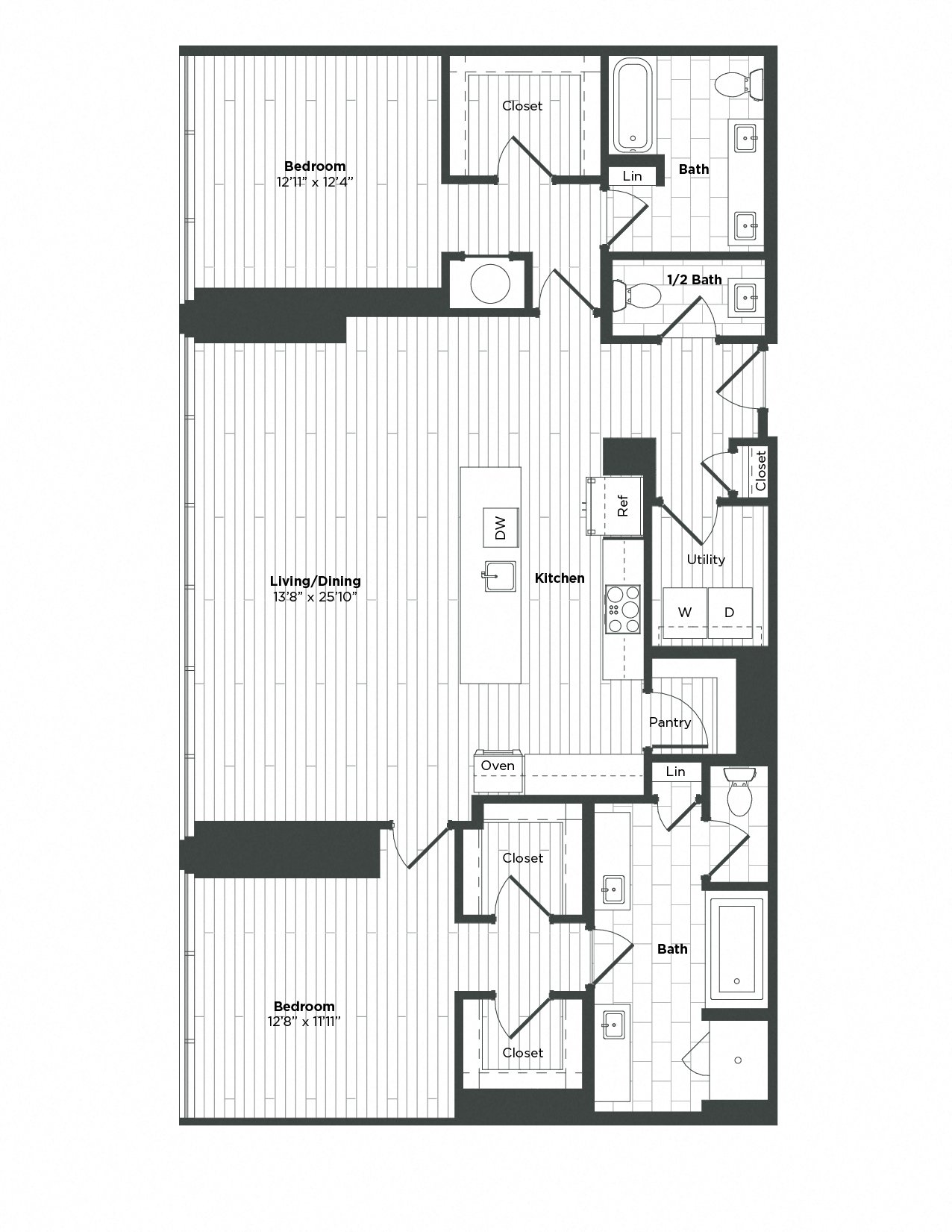 Apartment 3304 floorplan